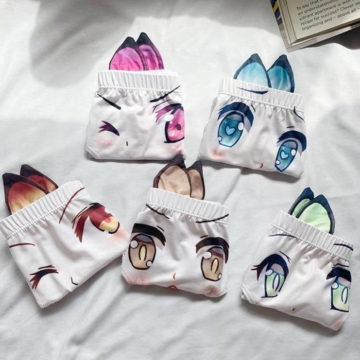 Otaku Neko Panties - anime, anime eyes, face, faces, eyes