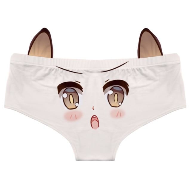 Otaku Neko Panties - Brown Eyes - anime, anime eyes, face, faces, eyes