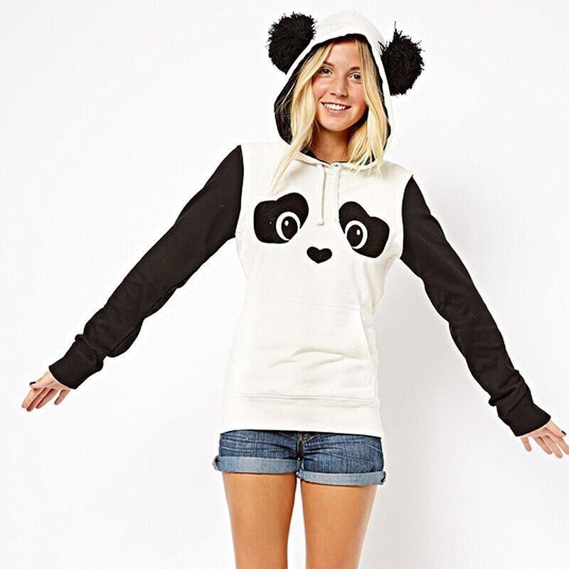 Panda Hooded Sweater - Small - hoodie