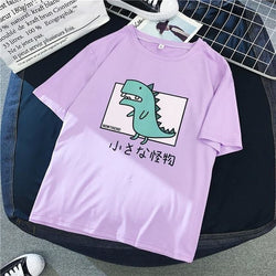 Pastel Dinosaur T-Shirt T-rex Japanese Harajuku Fashion Cute Kawaii