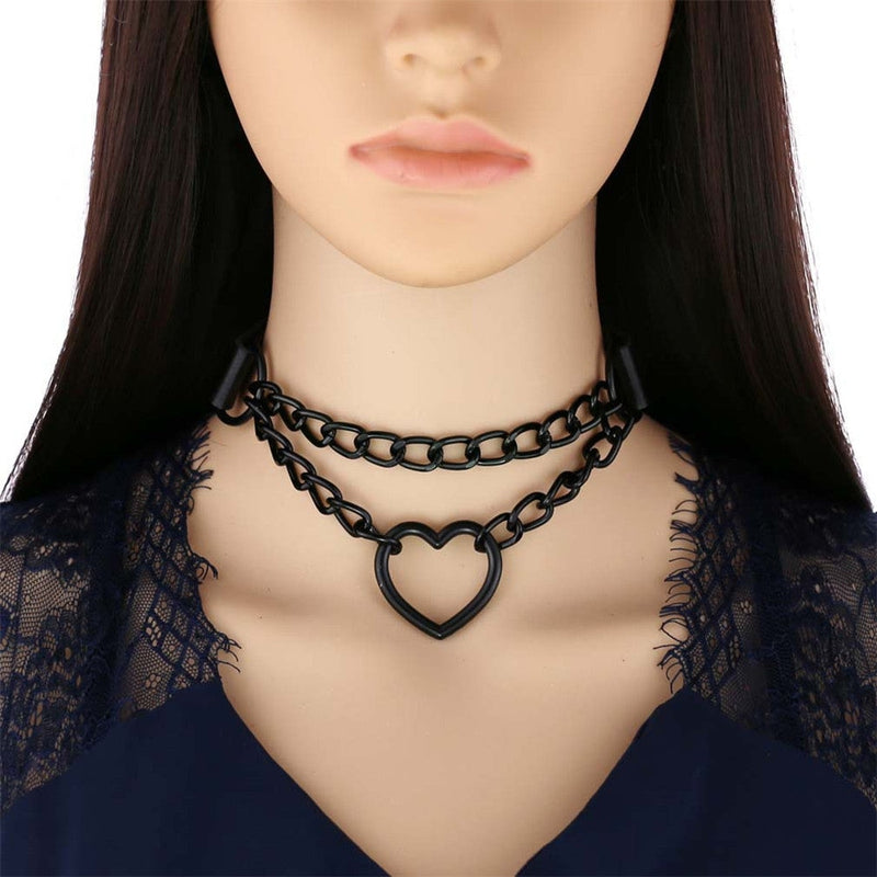 Black Crystal Luxurious Gothic Velvet Choker Necklace Handmade  One-Of-A-Kind – Anima Boutique
