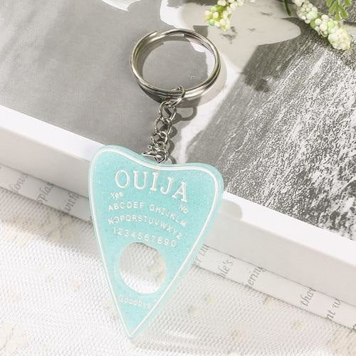 Pastel Ouija Keychain - glitter blue - key chain