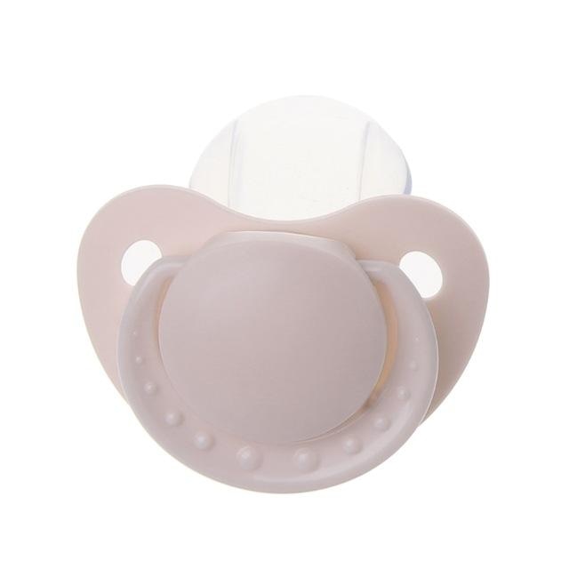 Pastel Beige Adult Pacifier 100% Safe BPA Free Rubber Binkie Soother Paci ABDL CGL Kink Fetish by DDLG Playground