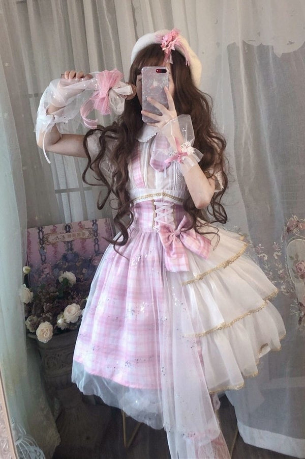 white christmas dresses Patchwork Princess Lolita Dress