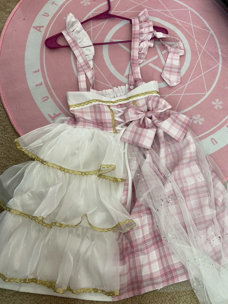 Patchwork Princess Lolita Dress - dress, dresses, fairy kei, fuzzy, jsk