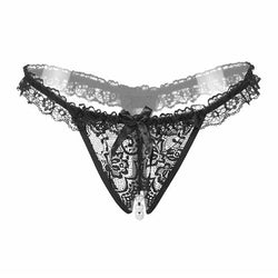 Pearl Lined Crotchless Panties Lace Underwear Kink | DDLG Playground