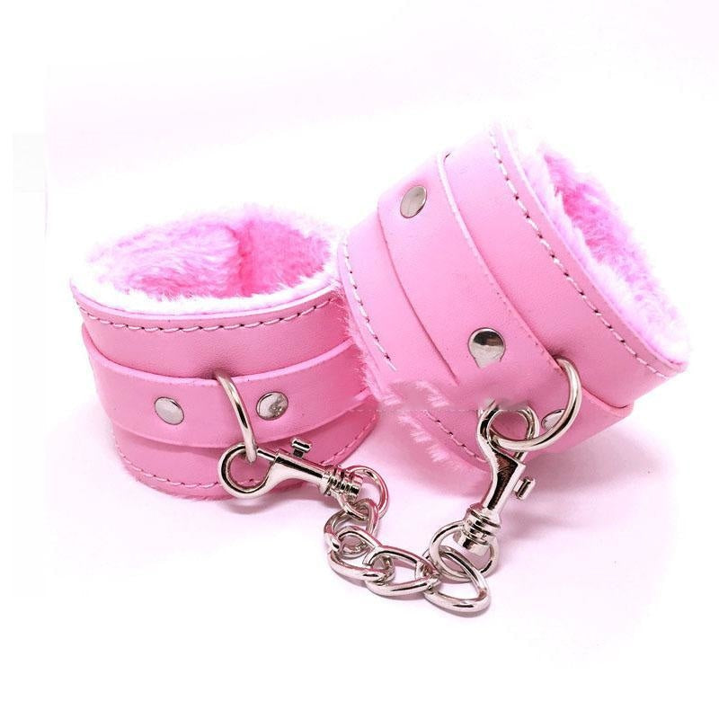 Kawaii Pink Fur Lined Handcuffs DDLG Playground Kawaii Pink Fur Lined Handcuffs DDLG Playground