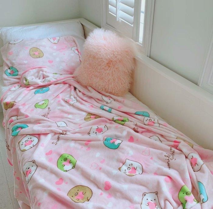 Pink Hamster Fuzzy Blanket - pillow