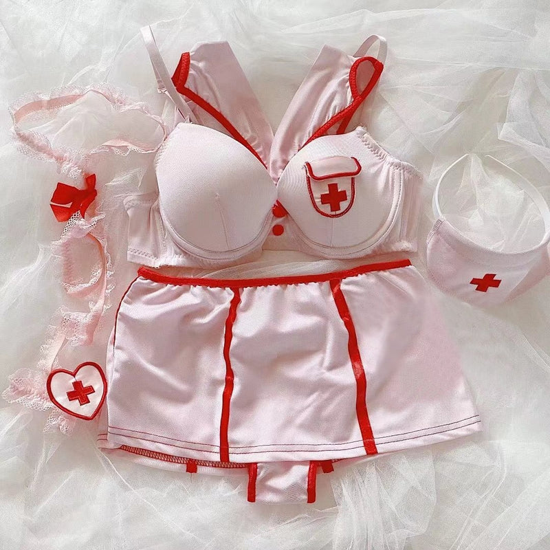 Pink Nurse Lingerie - cosplay, costume, costumes, halloween, lingerie
