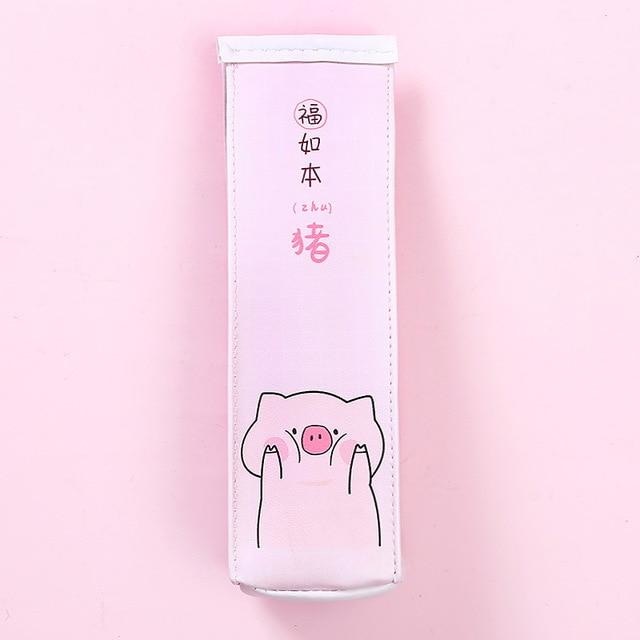 Pink Panther Makeup Bags - Pink Kawaii Pig Cheeks Bag - bag