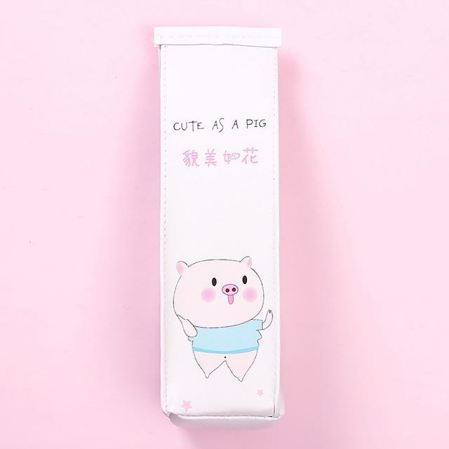 Pink Panther Makeup Bags - White Kawaii Pig Bag - bag