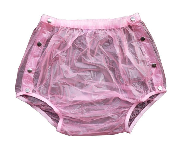 Pink Plastic Pants - L - ab/dl, abdl, adult babies, baby, baby diaper lover