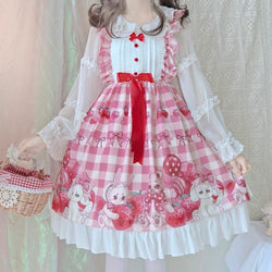 Plaid Baby Bun Lolita Dress - lolita dress