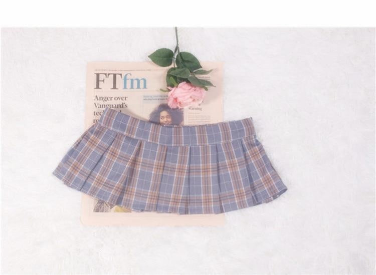 Plaid Micro Skirt - tennis skirt