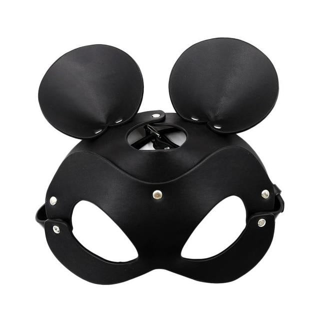 Pleather Petplay Mask (Many Animal Types) - Mouse - face mask, little pet, masks, pet play