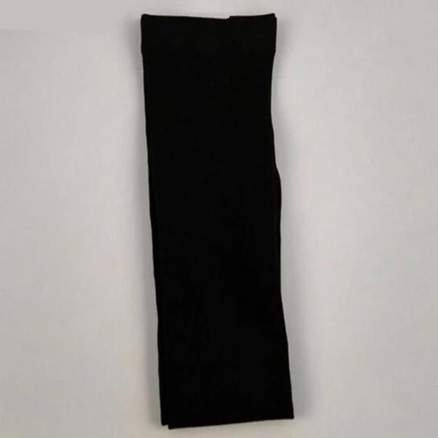 Plus Size School Girl Stockings - Solid Black - socks