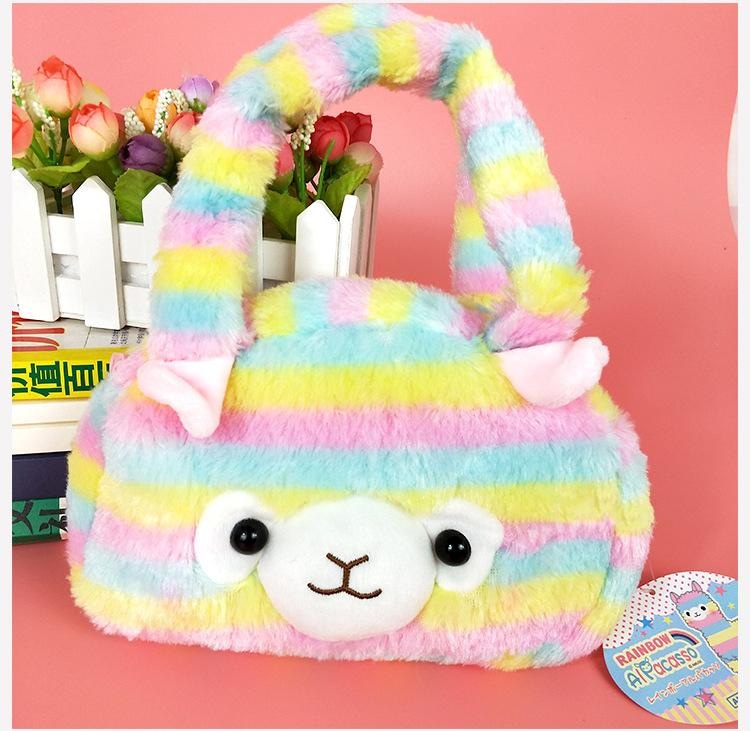 Plush Alpaca Handbag - backpack