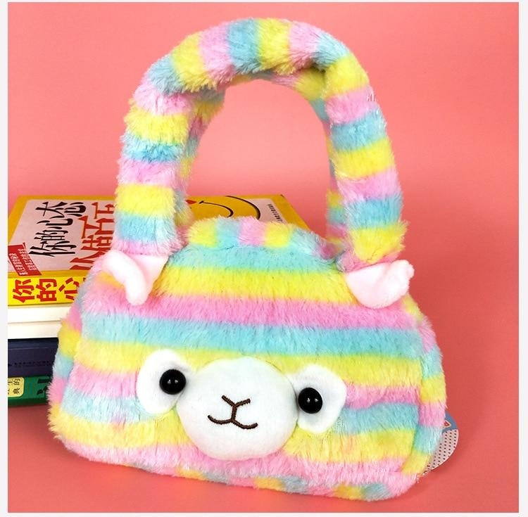 Plush Alpaca Handbag - backpack