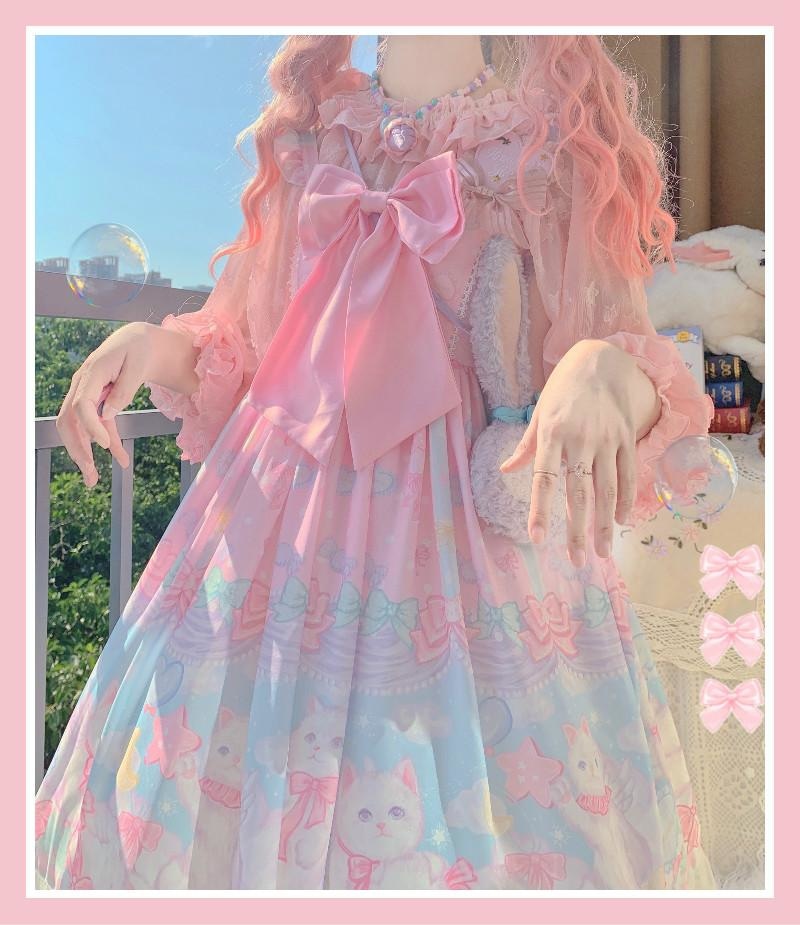 Fairy Kei Sweet Lolita Dress Kitten Neko Jsk Kawaii DDLG Playground Fairy Kei Sweet Lolita Dress Kitten Neko Jsk Kawaii DDLG Playground