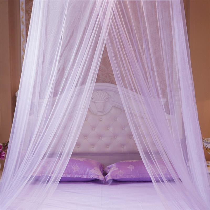 purple princess canopy bed mosquito net bedding netting mesh see through tent ribbons bows ruffled girly abdl cgl dd/lg little space kink fetish by ddlg playground