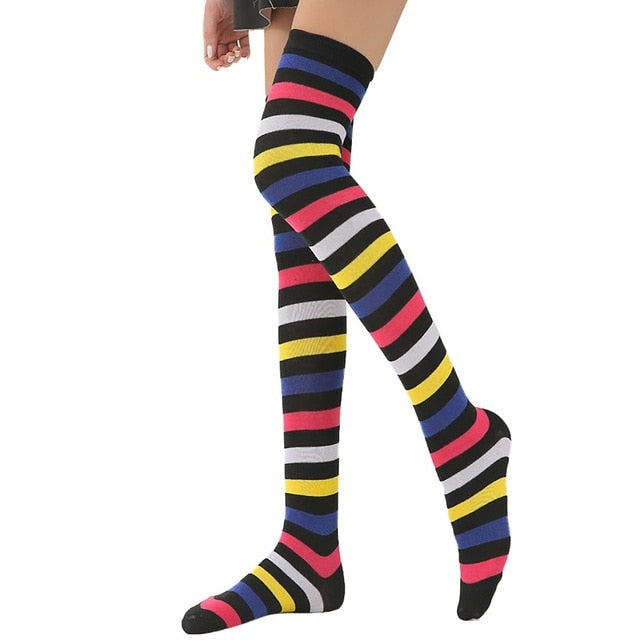Pastel Rainbow Thigh High Stockings Socks Kawaii | DDLG Playground