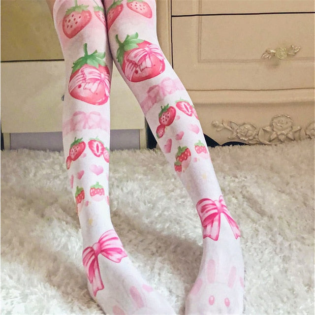 Strawberry Babe Stockings