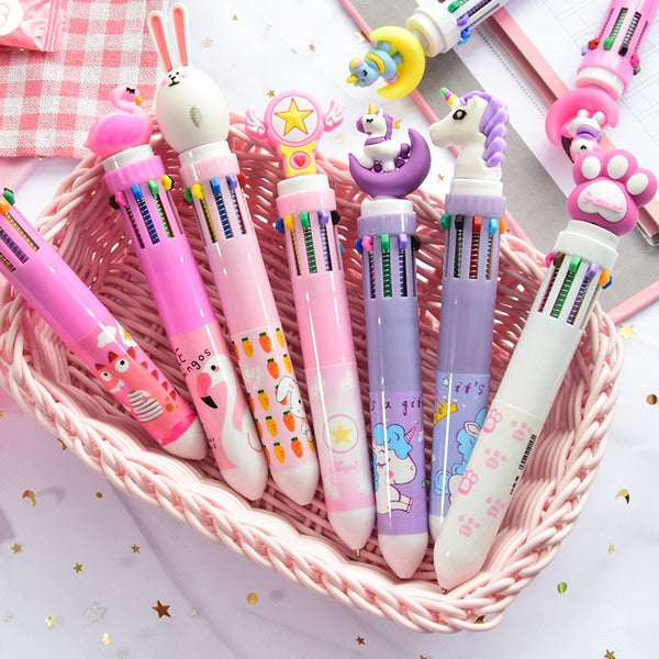 Multicolored Kawaii Pens