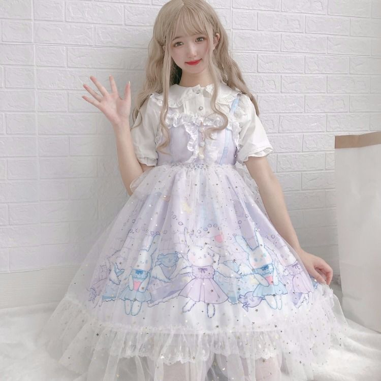 Ballerina Bunny Sweet Lolita Dress Harajuku Girly | DDLG Playground