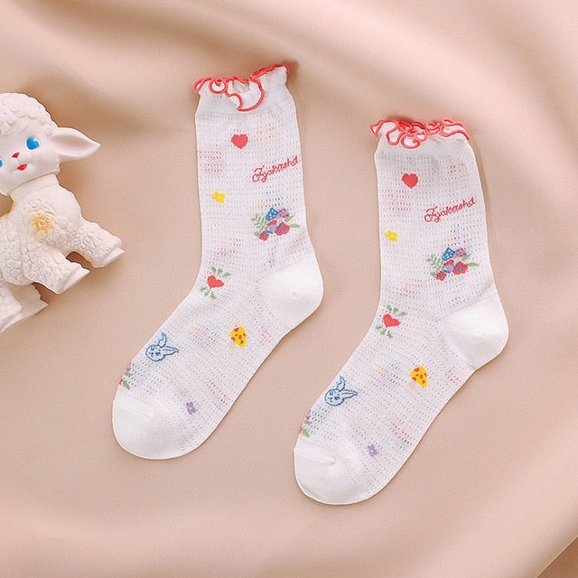 Transparent Care Bear Clear Socks Stockings Kawaii | DDLG Playground