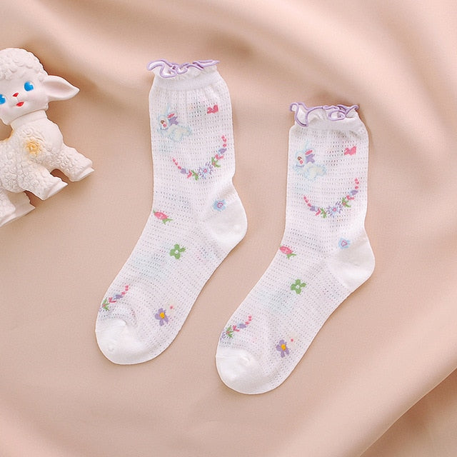 Transparent Care Bear Clear Socks Stockings Kawaii – DDLG Playground