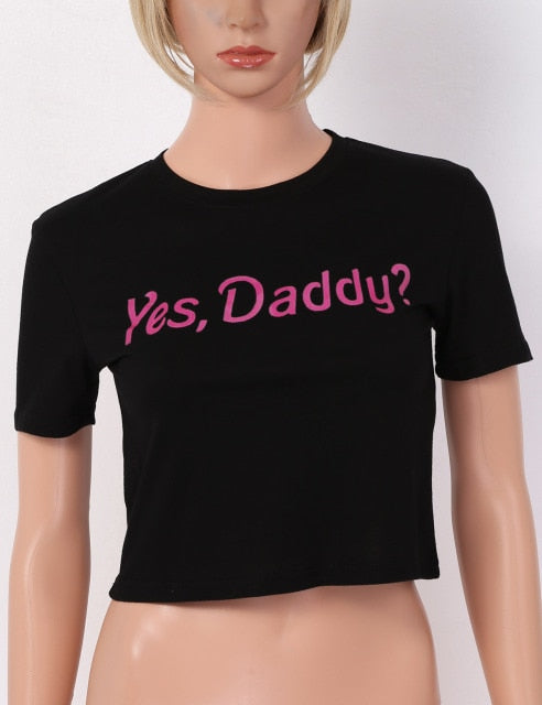 Yes Daddy Cropped Tee