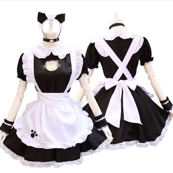 Neko Maid Cafe Cosplay Outfit Cat Cute – DDLG Playground