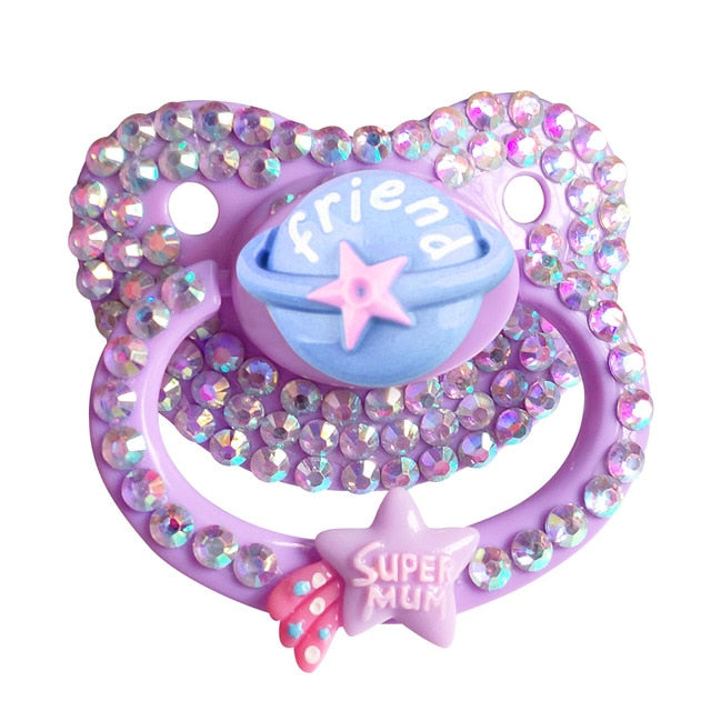 Lavender Spaceship Custom Adult Pacifier – DDLG Playground