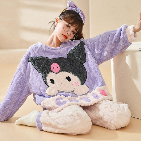 Thick Knit Kawaii Pajama Sets