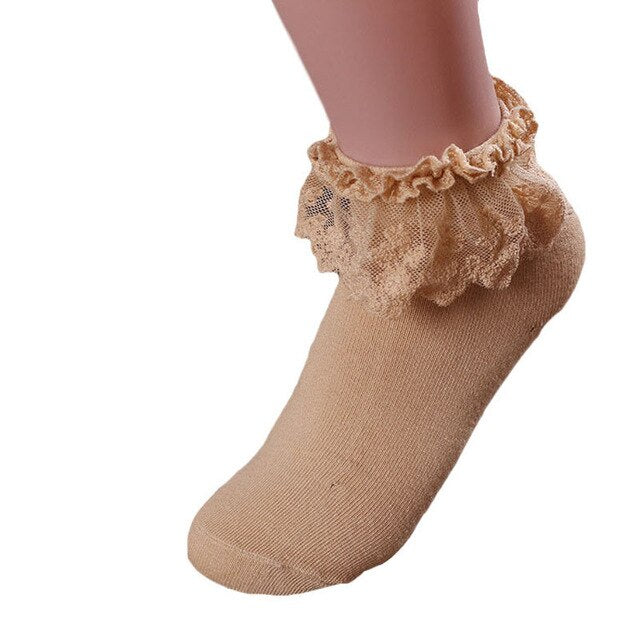 Ruffled Princess Ankle Socks Sweet Lolita Kawaii – DDLG Playground