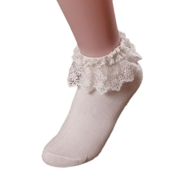 Ruffled Princess Ankle Socks Sweet Lolita Kawaii – DDLG Playground