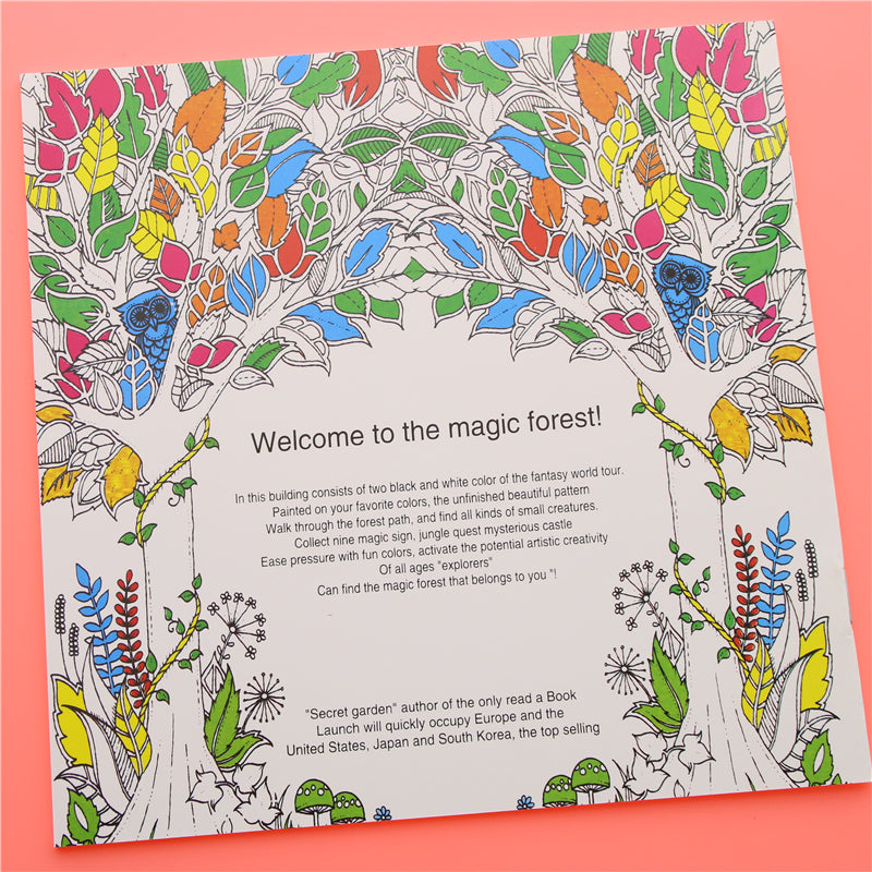 Enchanted Forest Adult Coloring Book Stress Relief Therapy Adult Baby ABDL Ageplay by DDLG Playground