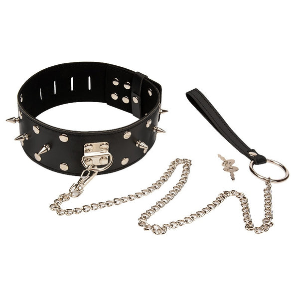 Spiked Human Leash Pet Play Puppy  Petplay Fetish Kink Spiky Punk Rock Vegan Leather by DDLG Playground