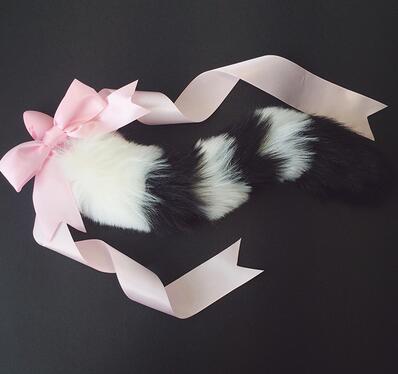 Milky Pastel Luxury Fox Tail Plug Kitten Puppy Tails Fluffy Furry Petplay Kink Toy 