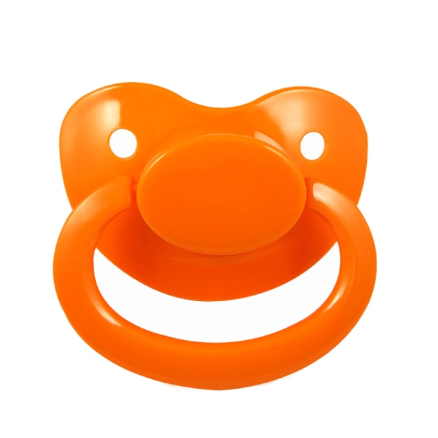Orange Adult Pacifier Paci Binkie Soother – DDLG Playground
