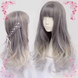 Ombre Pastel Lolita Wig Cosplay Harajuku Fashion Kanekalon Fibre 