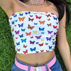 Butterfly Tube Top