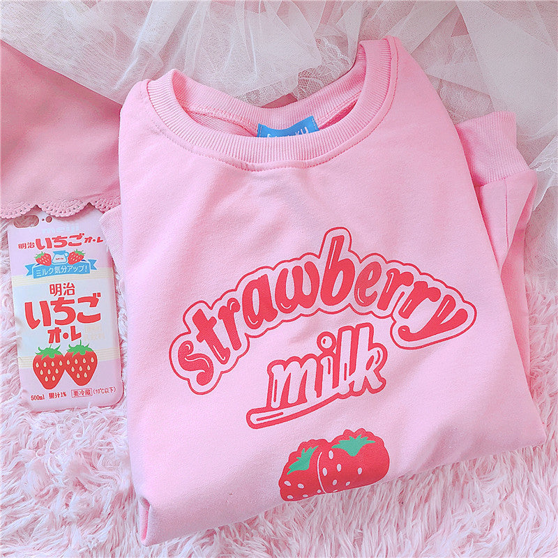 Strawberry Milk Sweatshirt