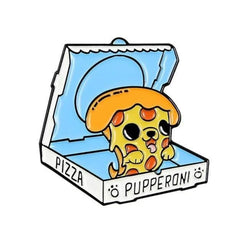 Pupperoni Pizza Enamel Pin - enamel pin