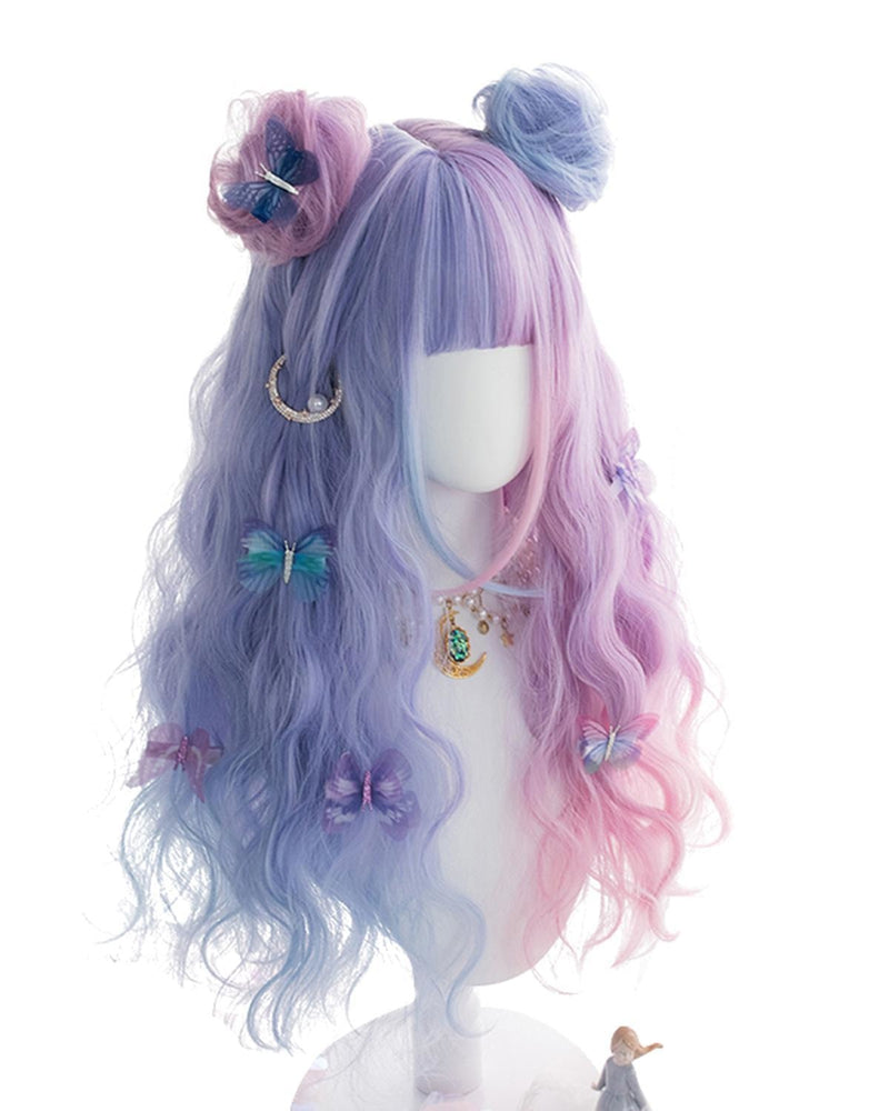 Purple Bunny Ear Lolita Wig - Bun - blue wig, bunnies, bunny, bunny ear, ears