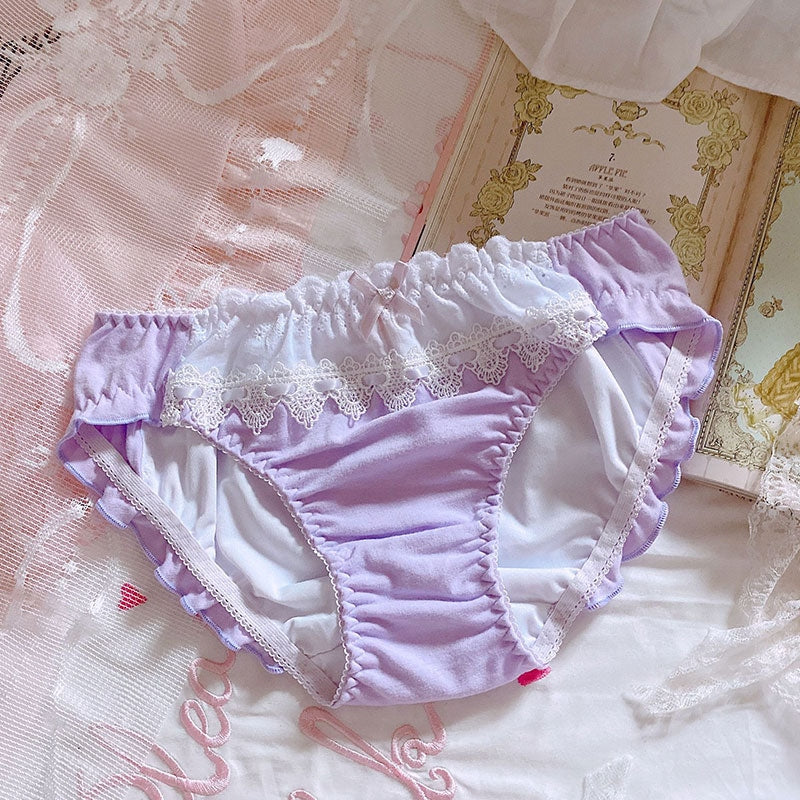 Purple Satin Panties - Lace 1 / M - lingerie sets, panties, panty, underwewar, undies