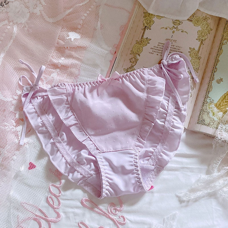 Purple Satin Panties - Lace / M - lingerie sets, panties, panty, underwewar, undies