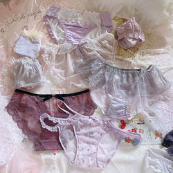 Purple Satin Panties - lingerie sets, panties, panty, underwewar, undies
