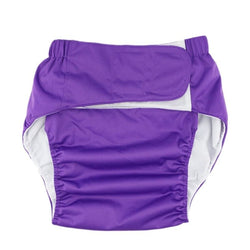 Purple Velcro Diaper - diaper