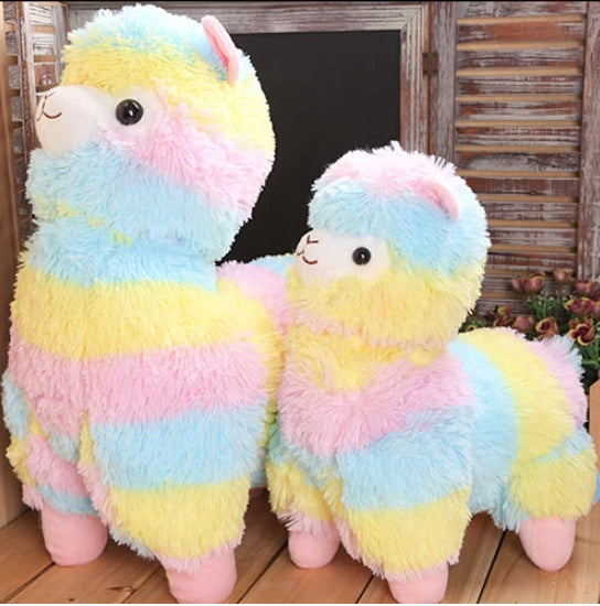 Rainbow Alpaca Plush - stuffed animal